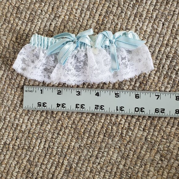 Vintage Ann Seton "Something Blue" Bridal Garter Set - Picture 7 of 8